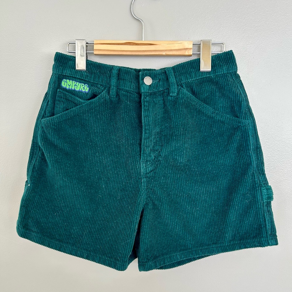 Empyre Green Corduroy Women's Shorts